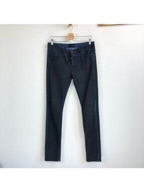 The Kooples Skull Hardware Two Tone Slim Straight Jeans